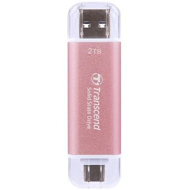TRANSCEND ESD310P 2TB External SSD USB 10Gbps Type C/A Pink