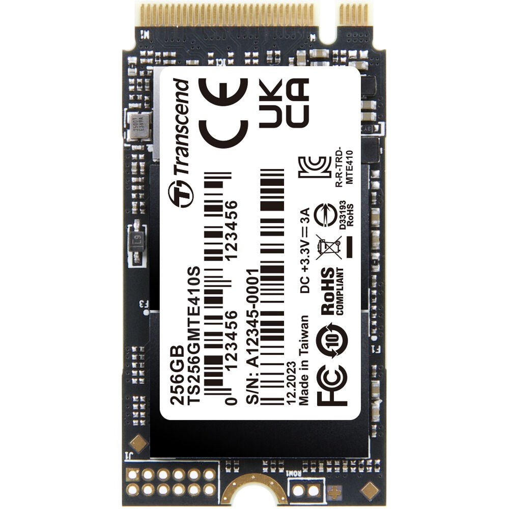 TRANSCEND 256GB M.2 2242 PCIe Gen4x4 NVMe 3D TLC DRAM-less