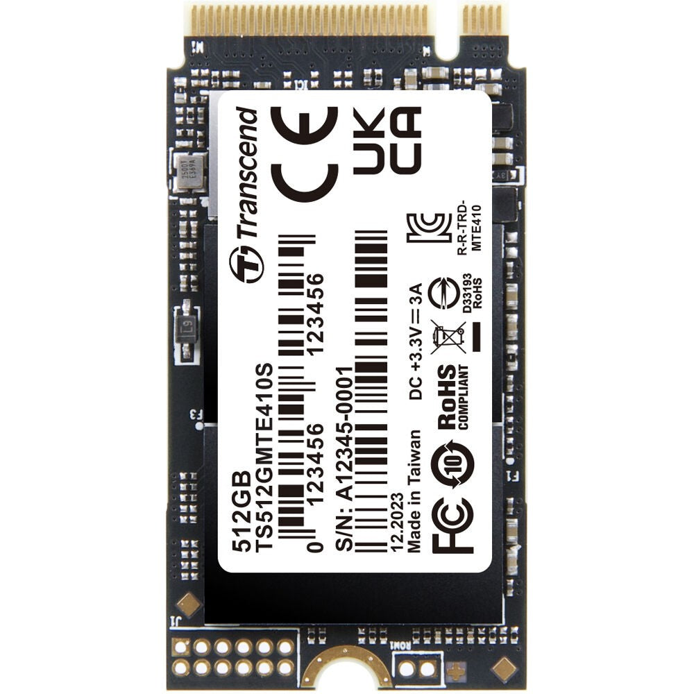 TRANSCEND 512GB M.2 2242 PCIe Gen4x4 NVMe 3D TLC DRAM-less