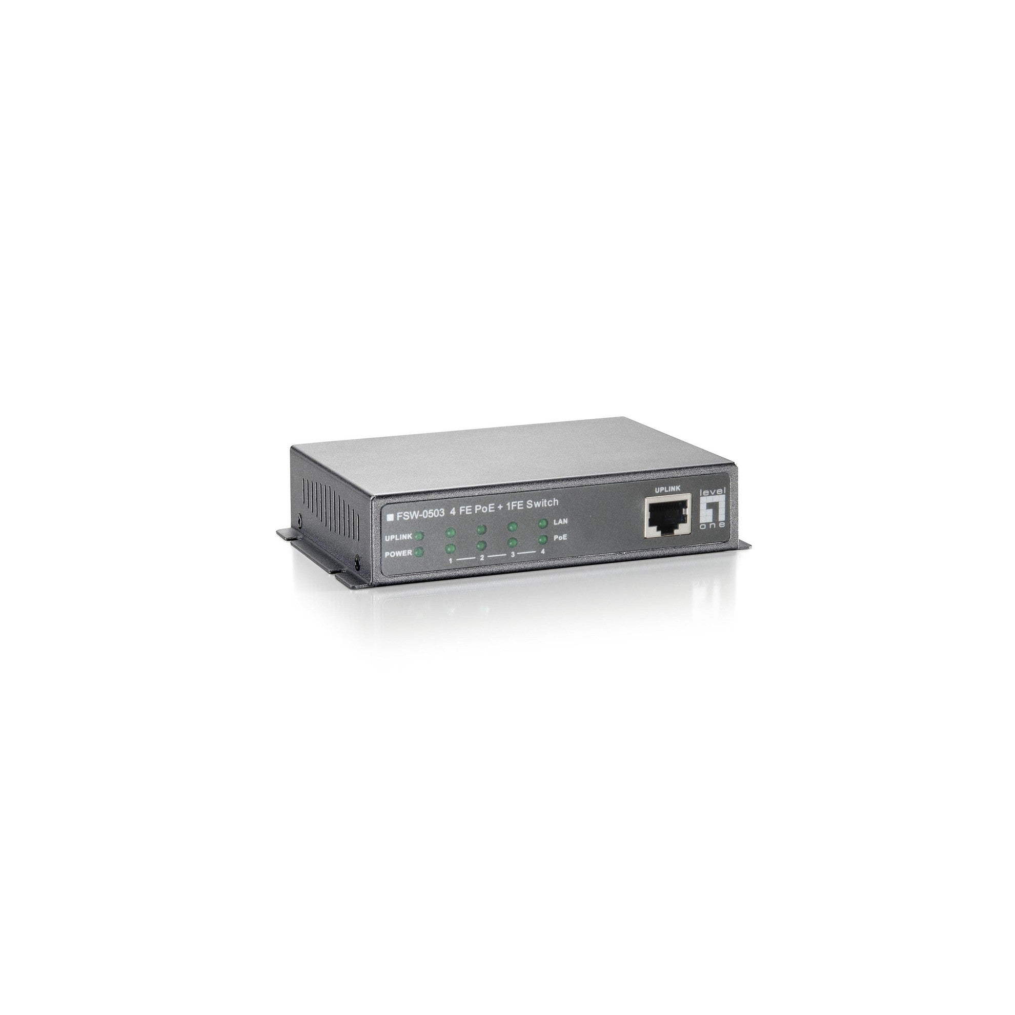 LevelOne FSW-0503: 4FE PoE + 1FE Switch