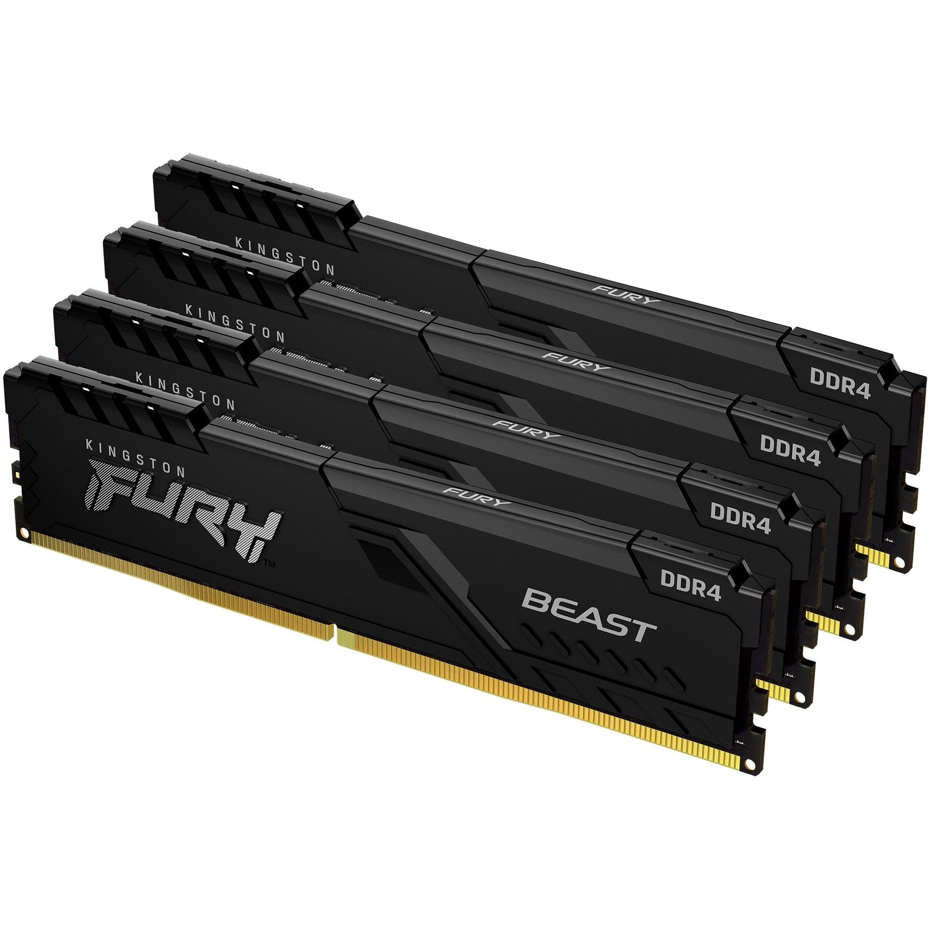 KINGSTON 32GB 3600MHz DDR4 CL17 DIMM Kit of 4 FURY Beast Black