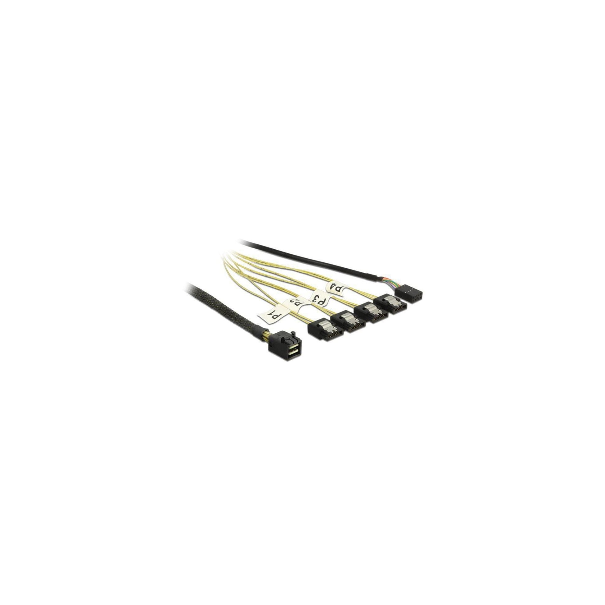 Reverse SAS Kabel: 4xSATA - SFF-8643, 1m