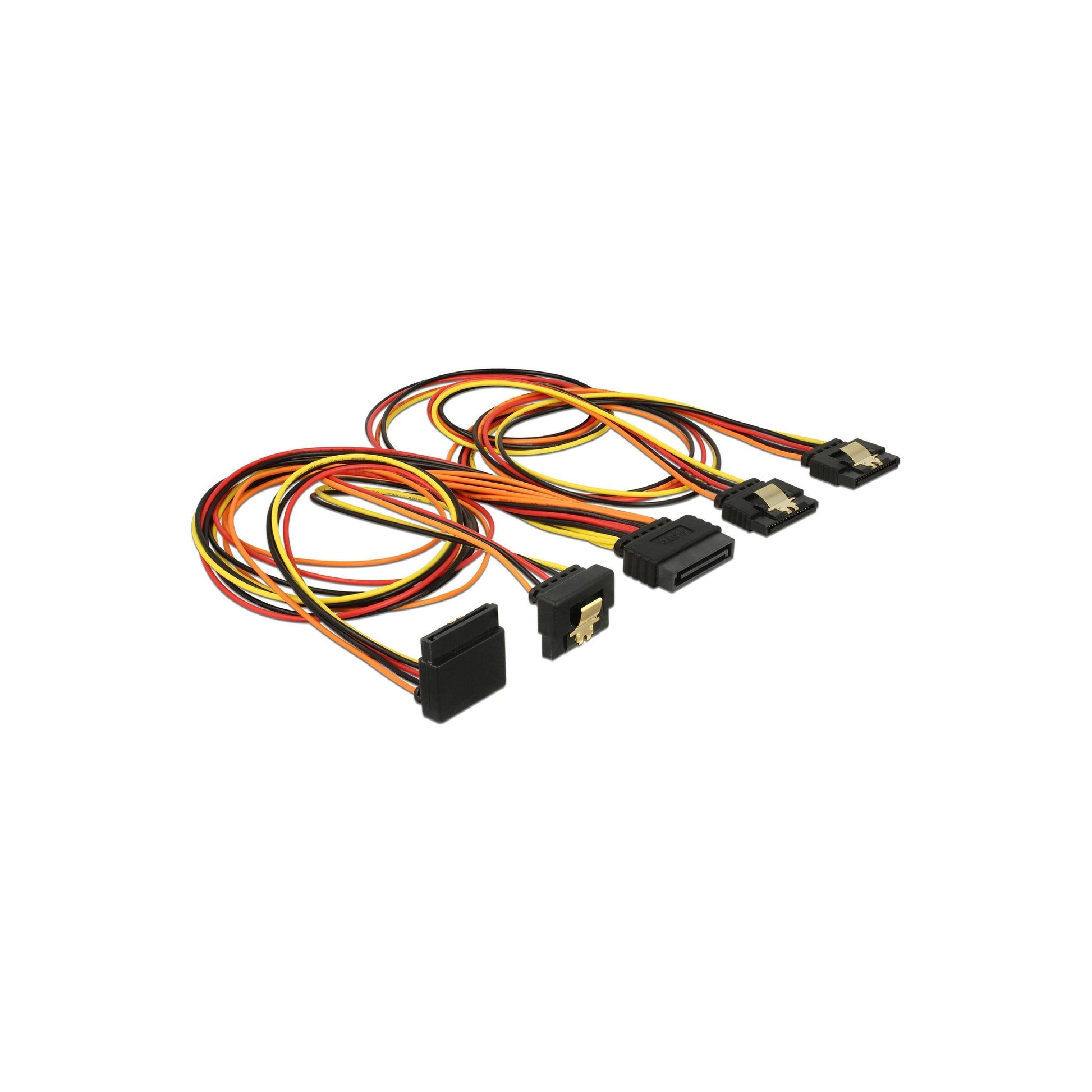 Delock SATA Stromadapter 4x SATA, gewinkelt