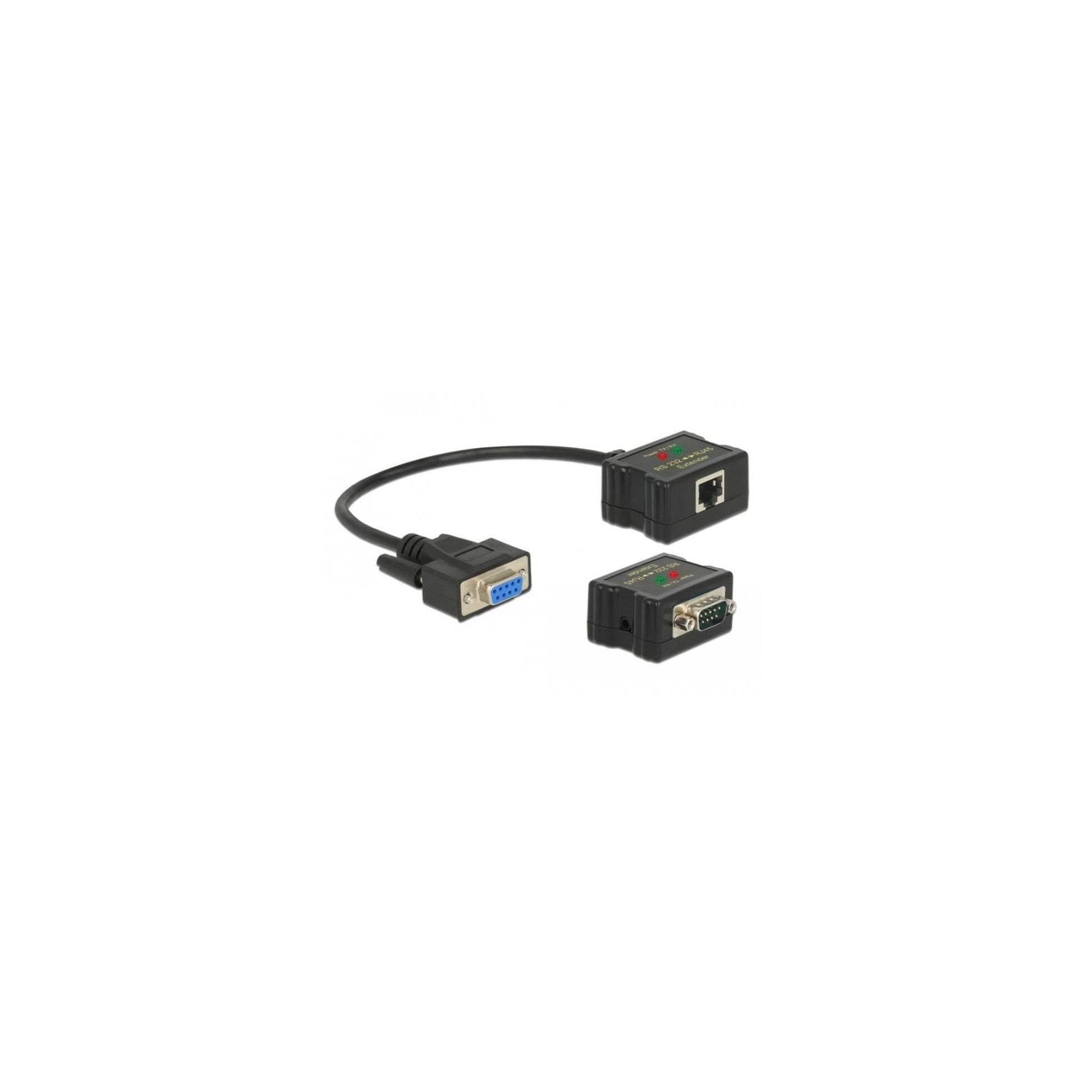 Delock Extender RS-232 DB9 mit 2 Konverter