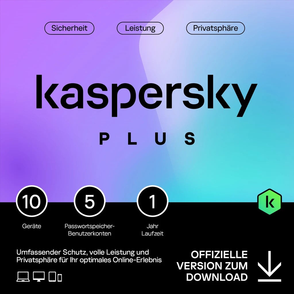 Kaspersky Plus – 10 Device. 1 Year – ESD-DownloadESD