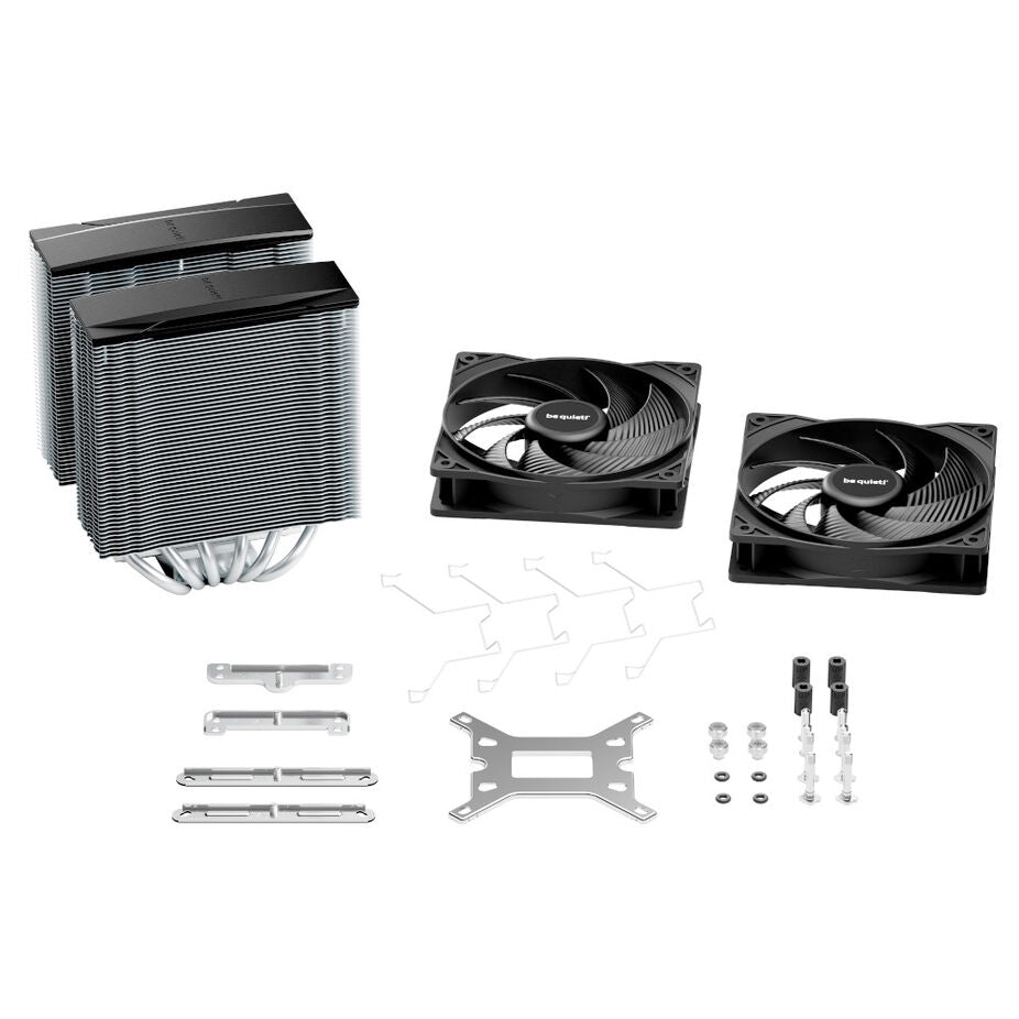 be quiet! Pure Rock Pro 3 CPU-Kühler, Dual-Tower - 120mm, silber