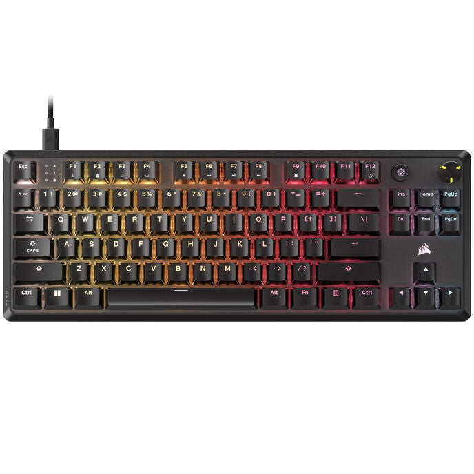 Corsair K70 Core TKL Gaming Tastatur, RGB - schwarz, Corsair MLX Red V2 Switches