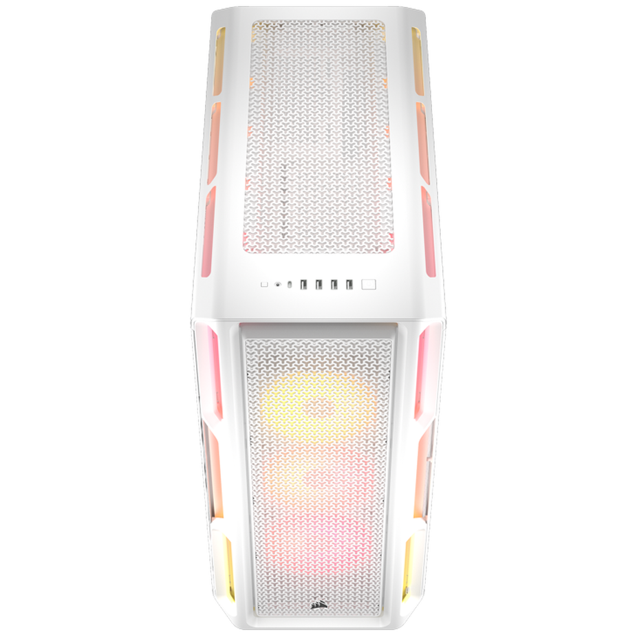 Corsair iCUE LINK 5000T LX PC-Gehäuse, Midi-Tower, E-ATX, RGB, Tempered Glass - weiß