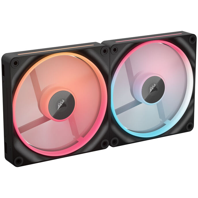 Corsair iCUE Link LX140-R RGB Lüfter, PWM - 2er-Pack, 140mm, schwarz