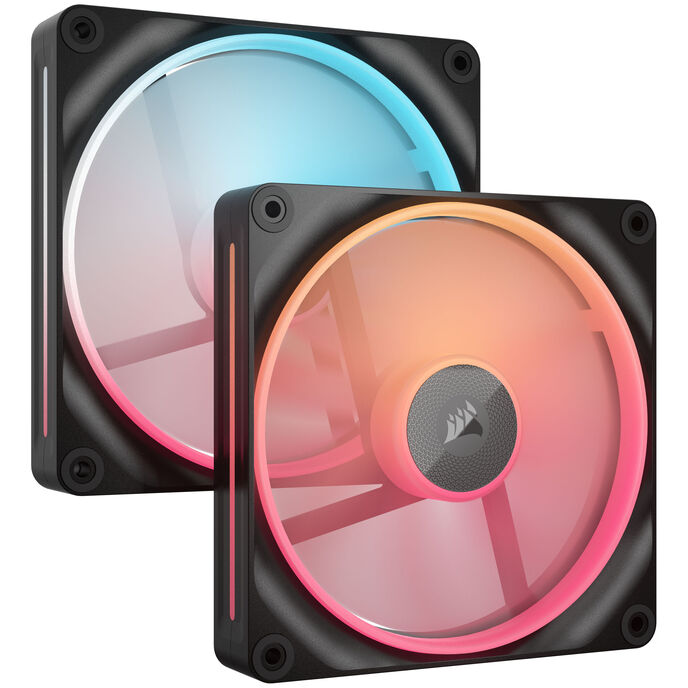 Corsair iCUE Link LX140-R RGB Lüfter, PWM - 2er-Pack, 140mm, schwarz