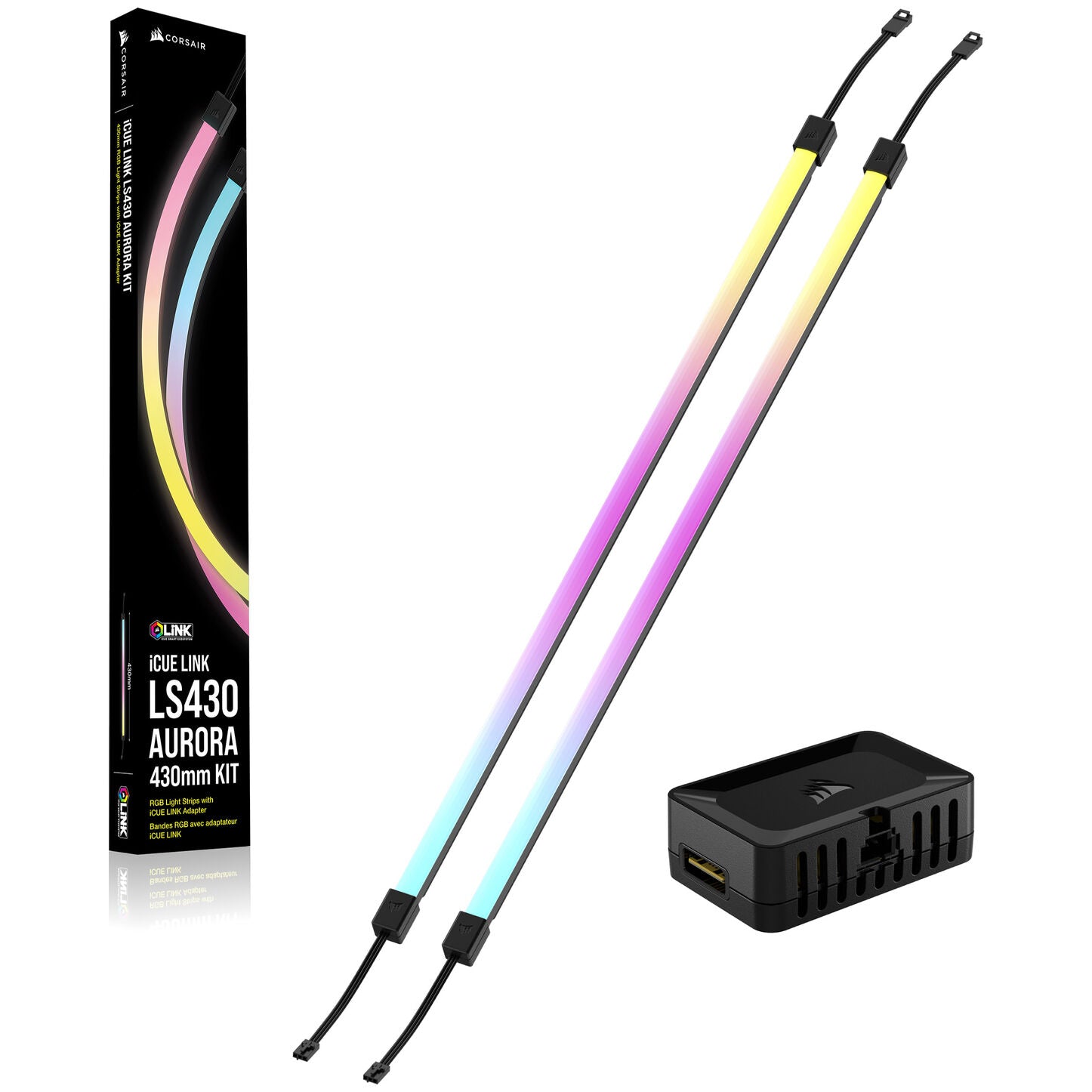 Corsair iCUE LINK LS430 Aurora RGB Light Strips - 430mm Kit