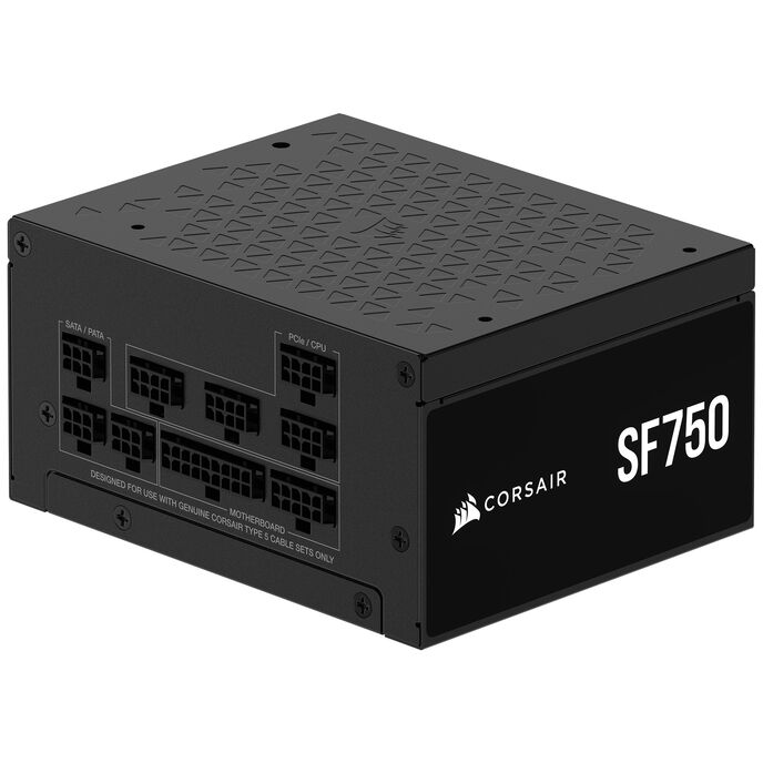 Corsair SF Series SF750 SFX Netzteil, 80 PLUS Platinum, ATX 3.1 / PCIe 5.1 - 750 Watt, schwarz