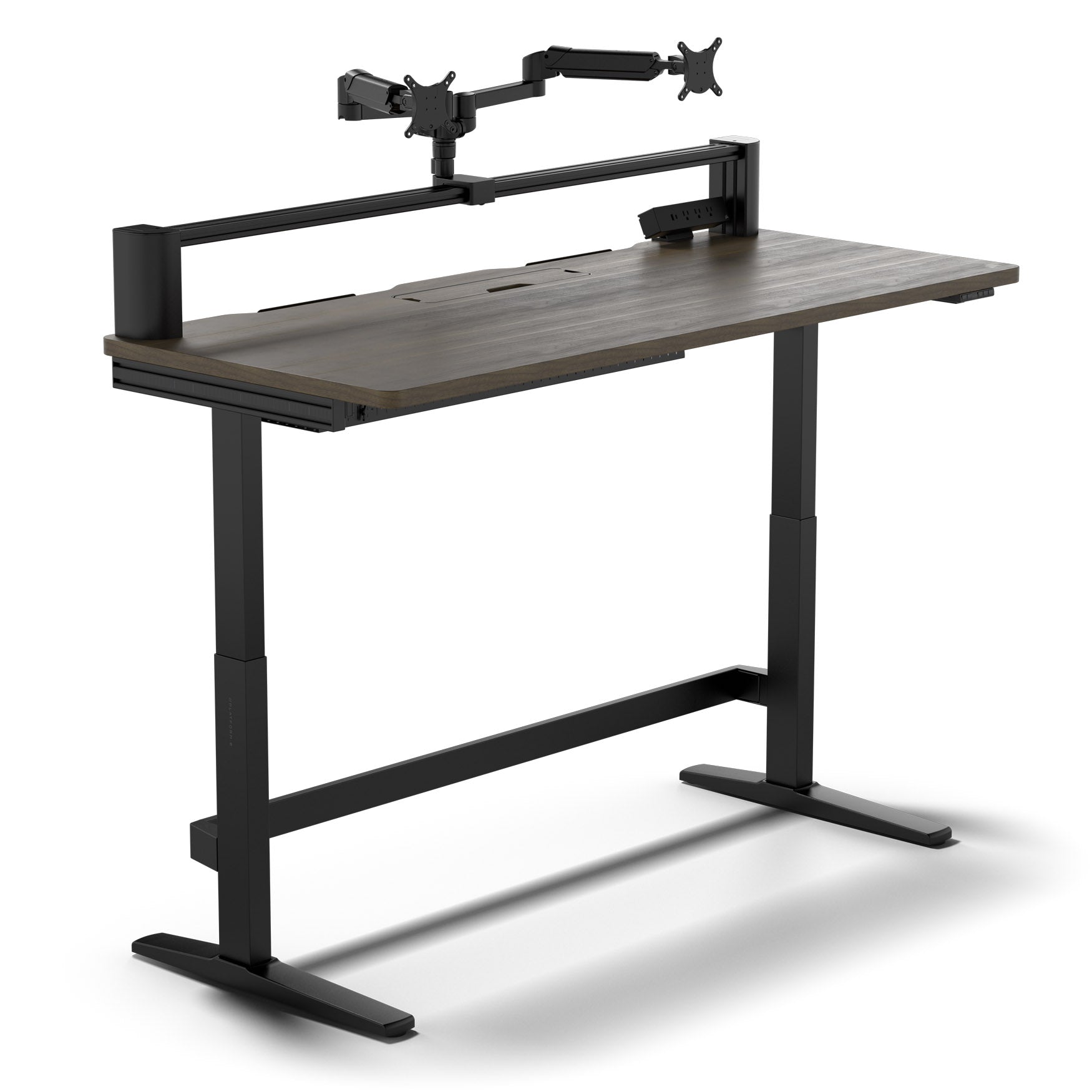 Corsair Platform:6 Elevate Gaming Tisch (Holz, Dark Walnut Stain)