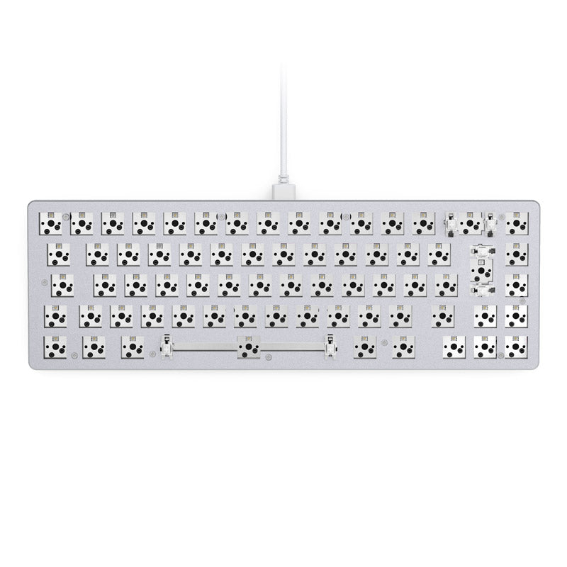 Glorious GMMK 2 Compact Tastatur - Barebone, ISO-Layout, weiß
