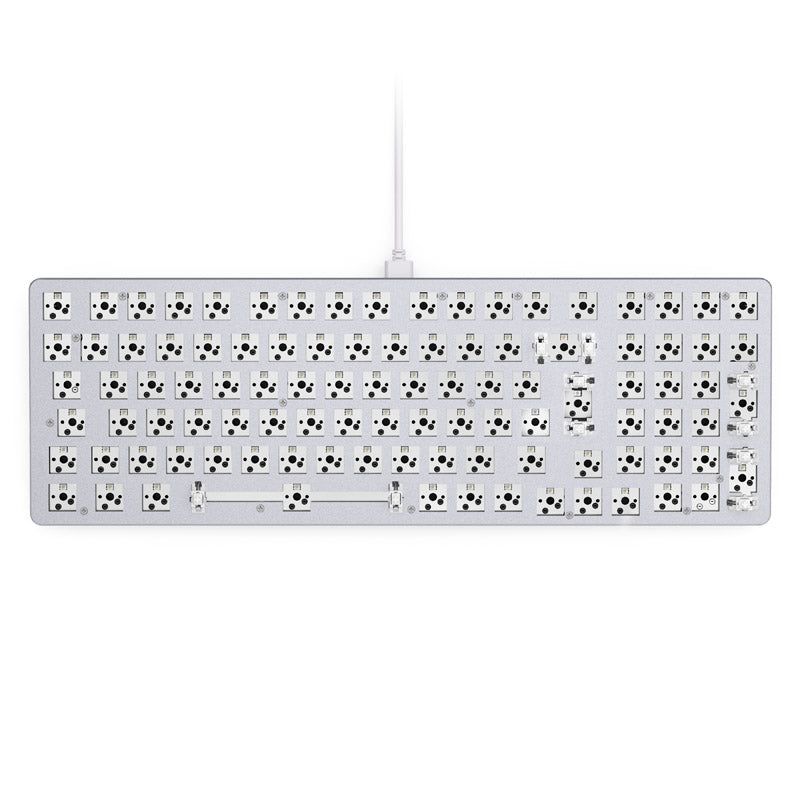 Glorious GMMK 2 Full-Size Tastatur - Barebone, ISO-Layout, weiß