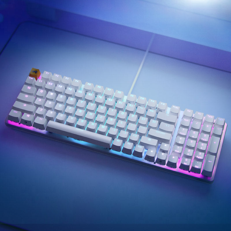 Glorious GMMK 2 Full-Size Tastatur - Barebone, ISO-Layout, weiß