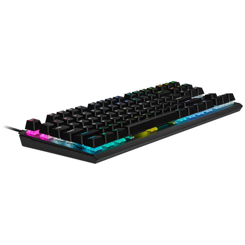 Corsair K60 PRO TKL optisch-mechanische Gaming-Tastatur, RGB-Beleuchtung, Corsair OPX - schwarz