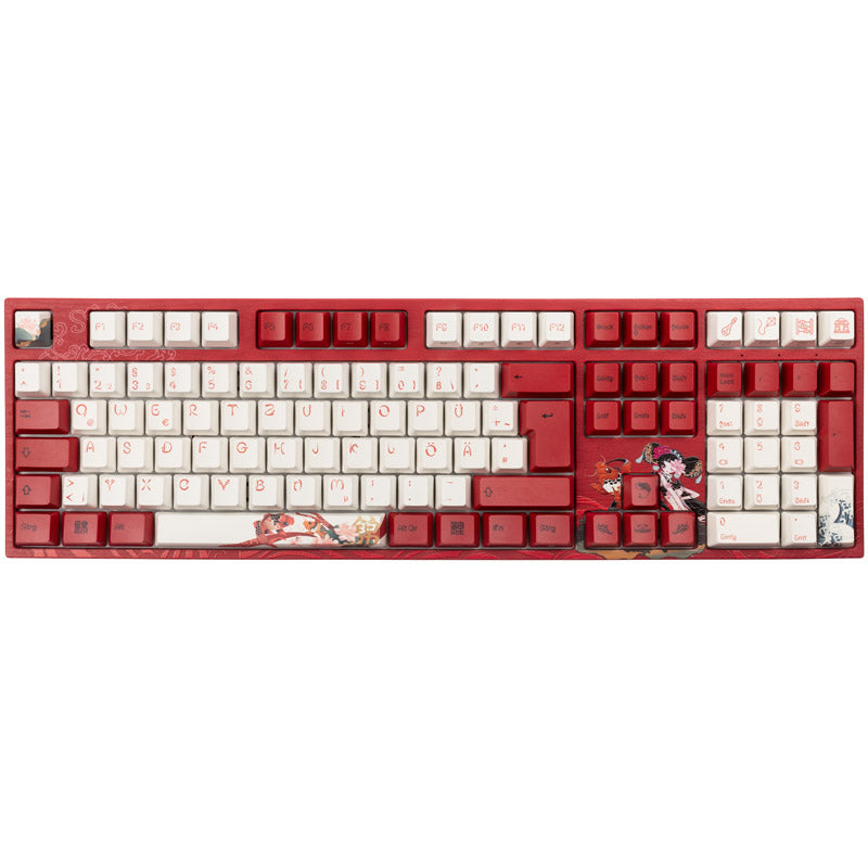 Varmilo VEA109 Koi Gaming Tastatur, MX-Brown, weiße LED
