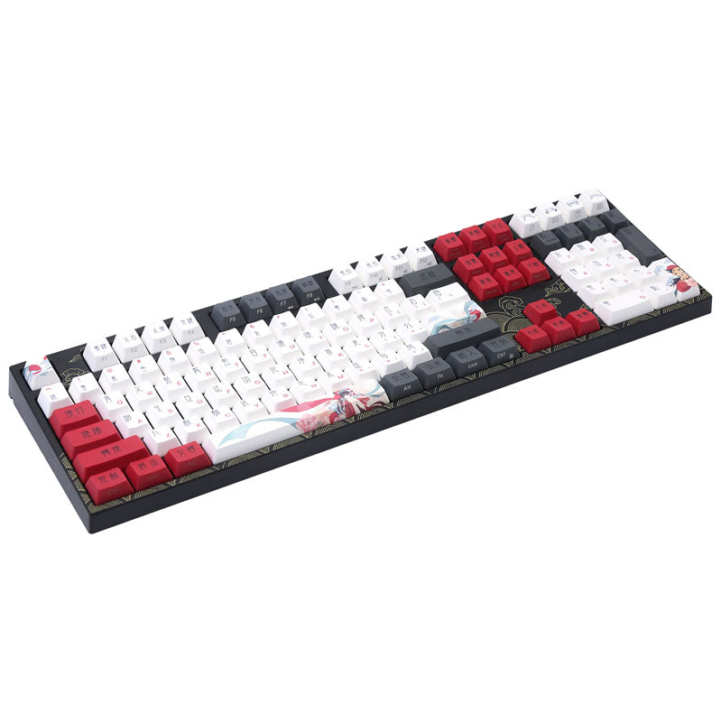Varmilo VEA108 Beijing Opera Gaming Tastatur, MX-Brown, weiße LED - US Layout