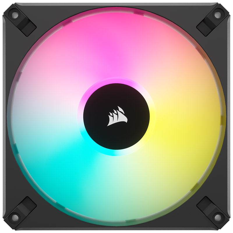 Corsair AF Elite Series RGB PWM Lüfter 2er Pack inkl. RGB-Controller - 140mm, schwarz