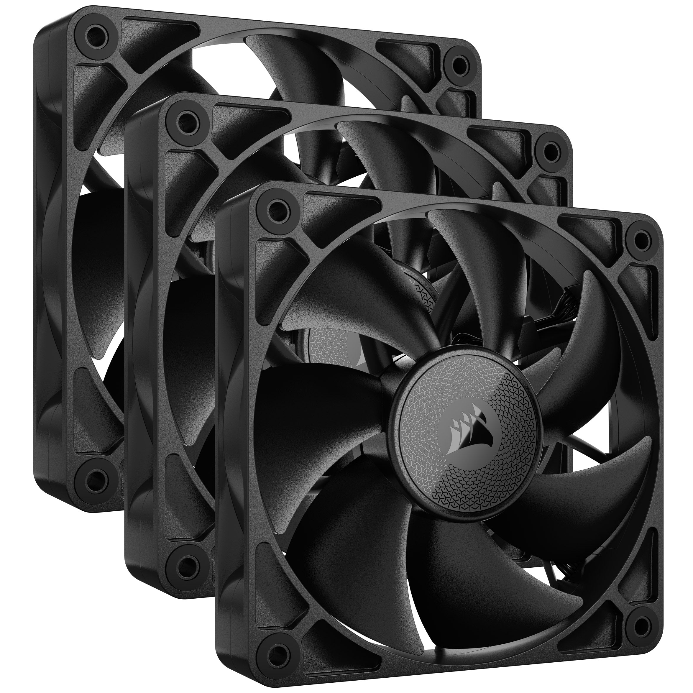 Corsair iCUE LINK RX120 Series, PWM Lüfter 3er Pack - 120 mm, schwarz