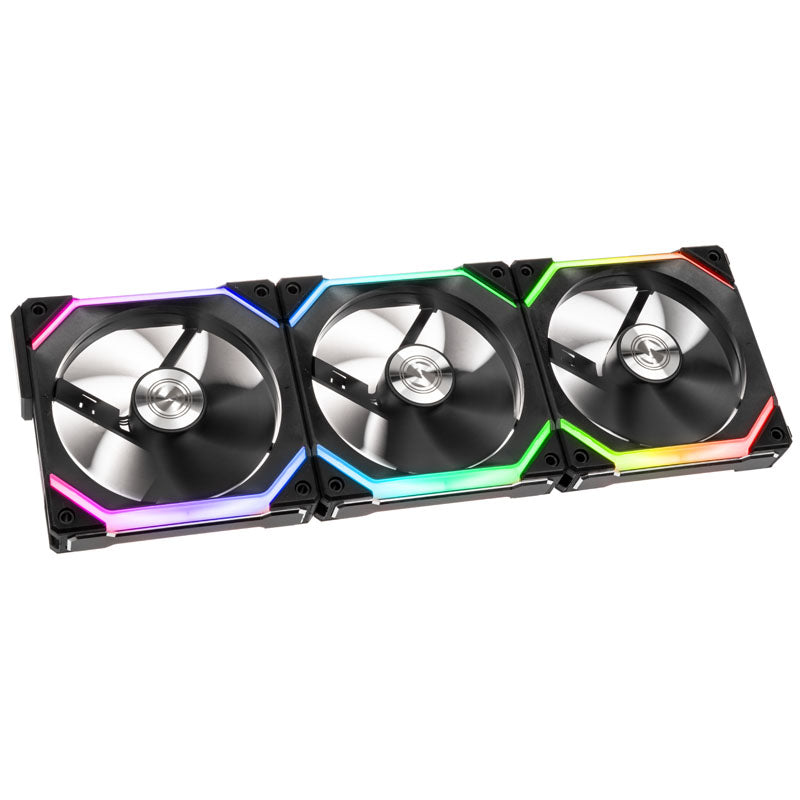 Lian Li UNI FAN SL120 ARGB PWM Lüfter, 3er Pack inkl. Controller - 120mm, schwarz