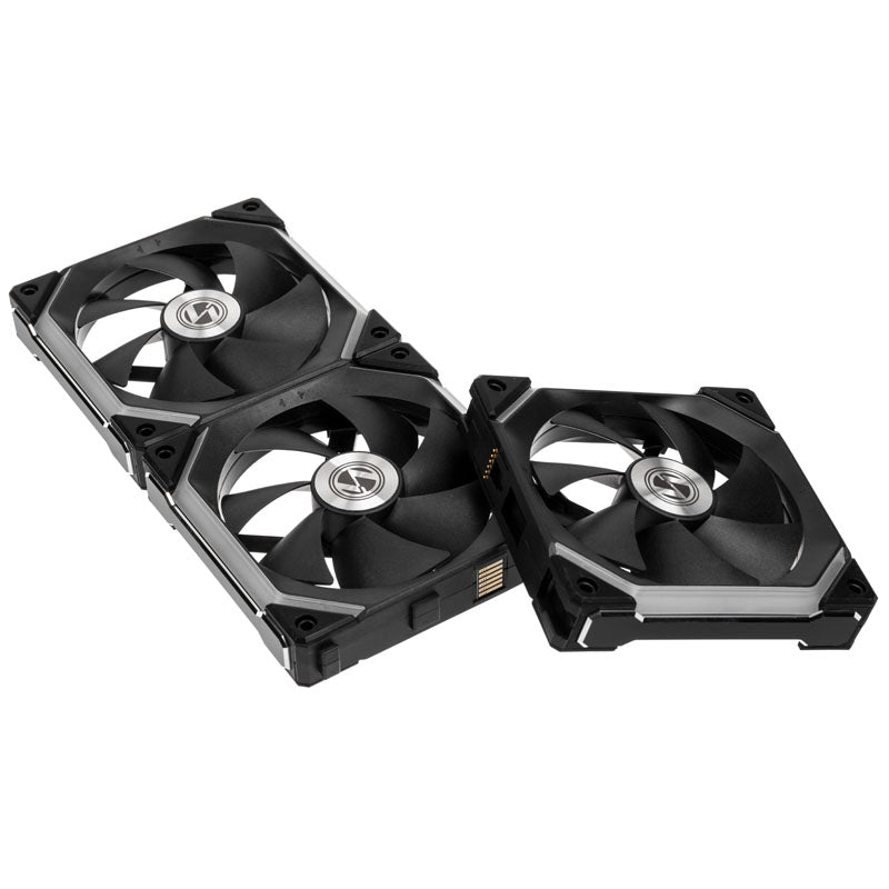 Lian Li UNI FAN SL120 ARGB PWM Lüfter, 3er Pack inkl. Controller - 120mm, schwarz