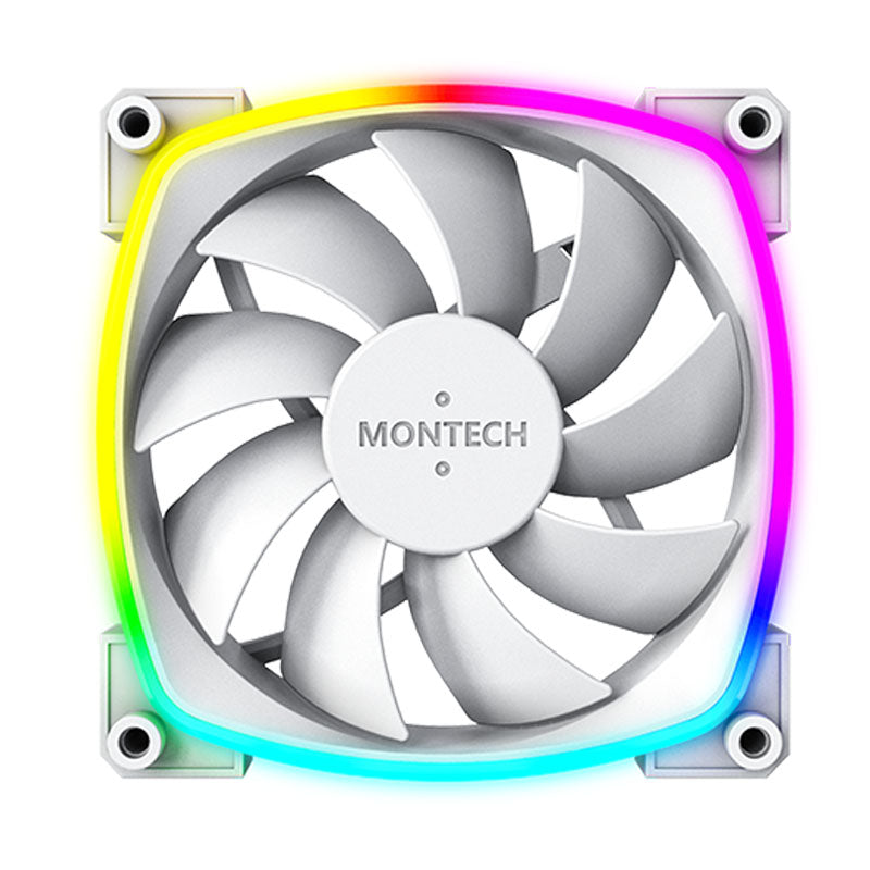 Montech AX120 PWM ARGB Lüfter - 120mm, weiß