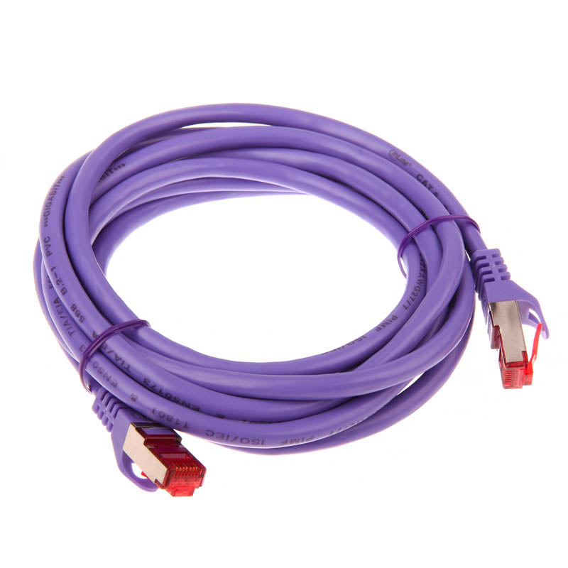 InLine Patchkabel Cat.6, S/FTP (PiMf), 250MHz, violett -  3m
