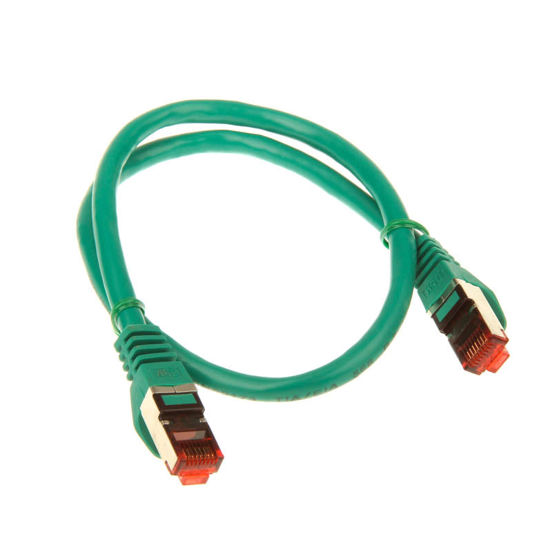InLine Patchkabel Cat.6, S/FTP (PiMf), 250MHz, grün - 0,5m