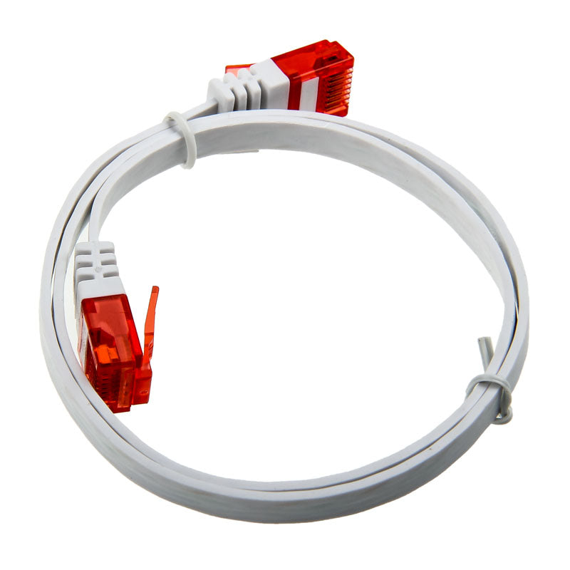 InLine 0,5m Patchkabel flach, U/UTP, Cat.6 - weiß