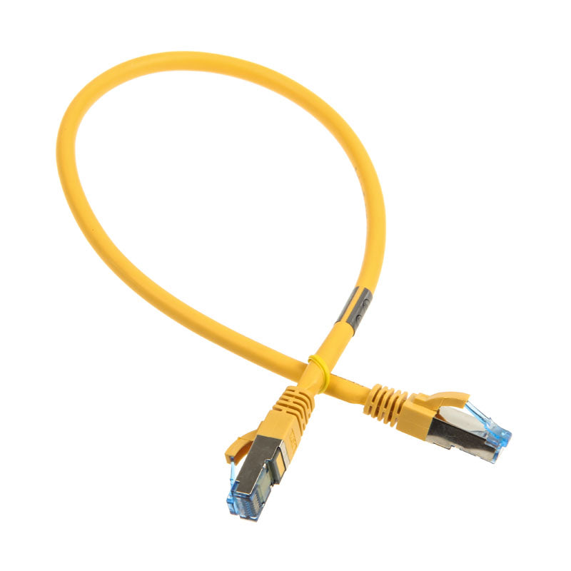 InLine Patchkabel Cat.6A, S/FTP (PiMf), 500MHz, gelb - 0,5m