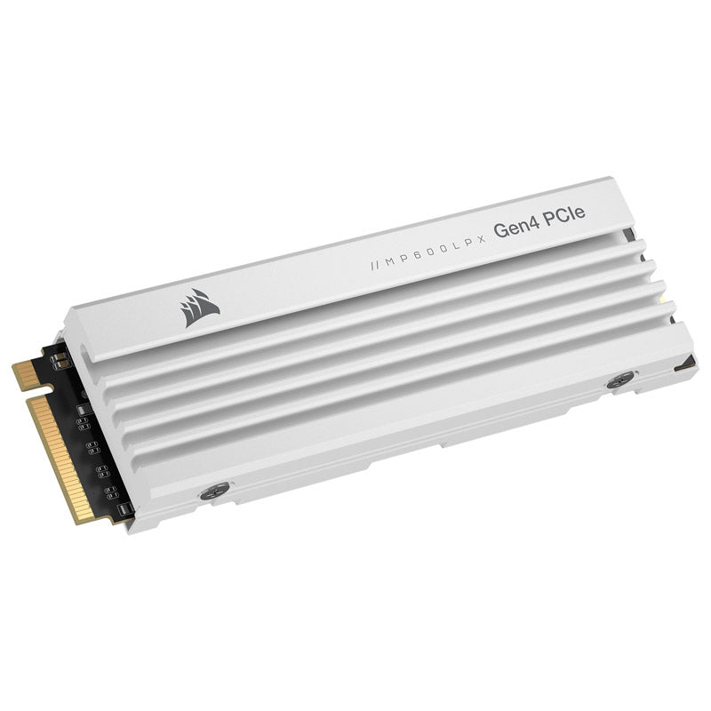 Corsair MP600 Pro LPX NVMe SSD, PCIe 4.0 M.2 Typ 2280 - 1 TB - weiß