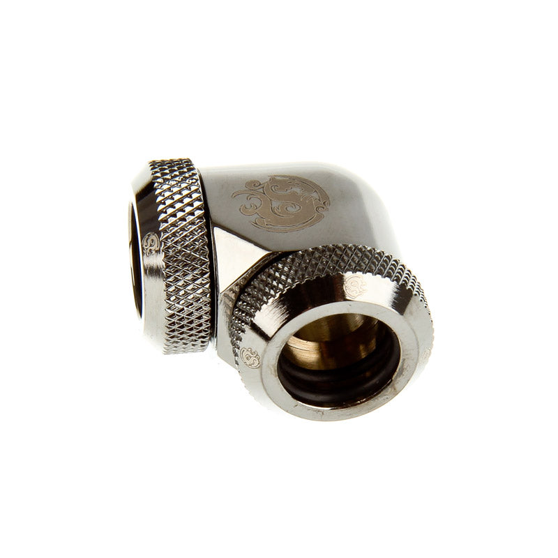 Bitspower Multi-Link Adapter 90 Grad 12mm AD auf 12mm AD Hardtube - schwarz glänzend