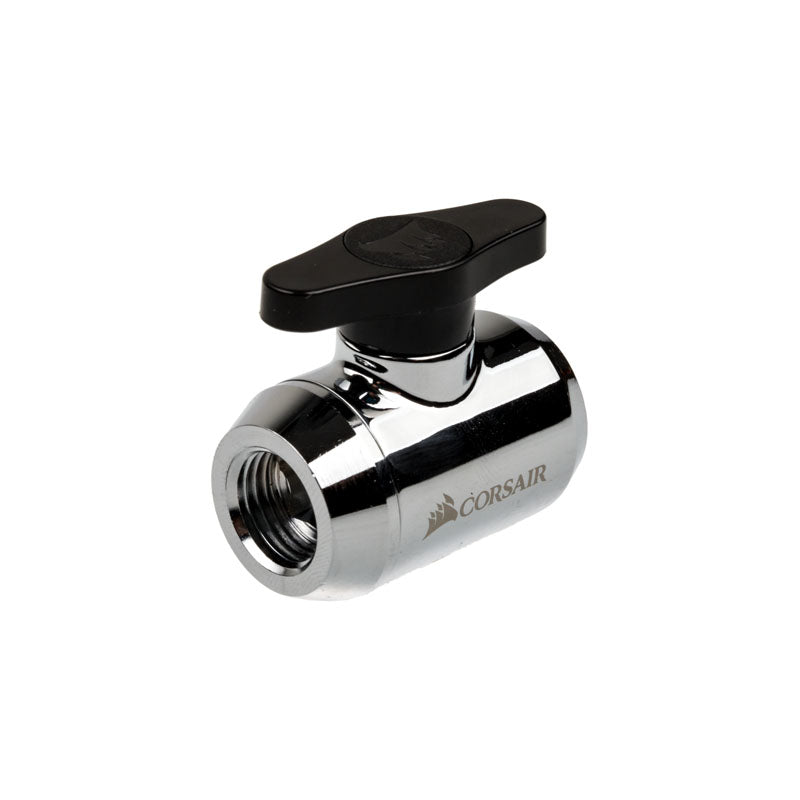 Corsair Hydro X Series XF Ball Valve - chrome