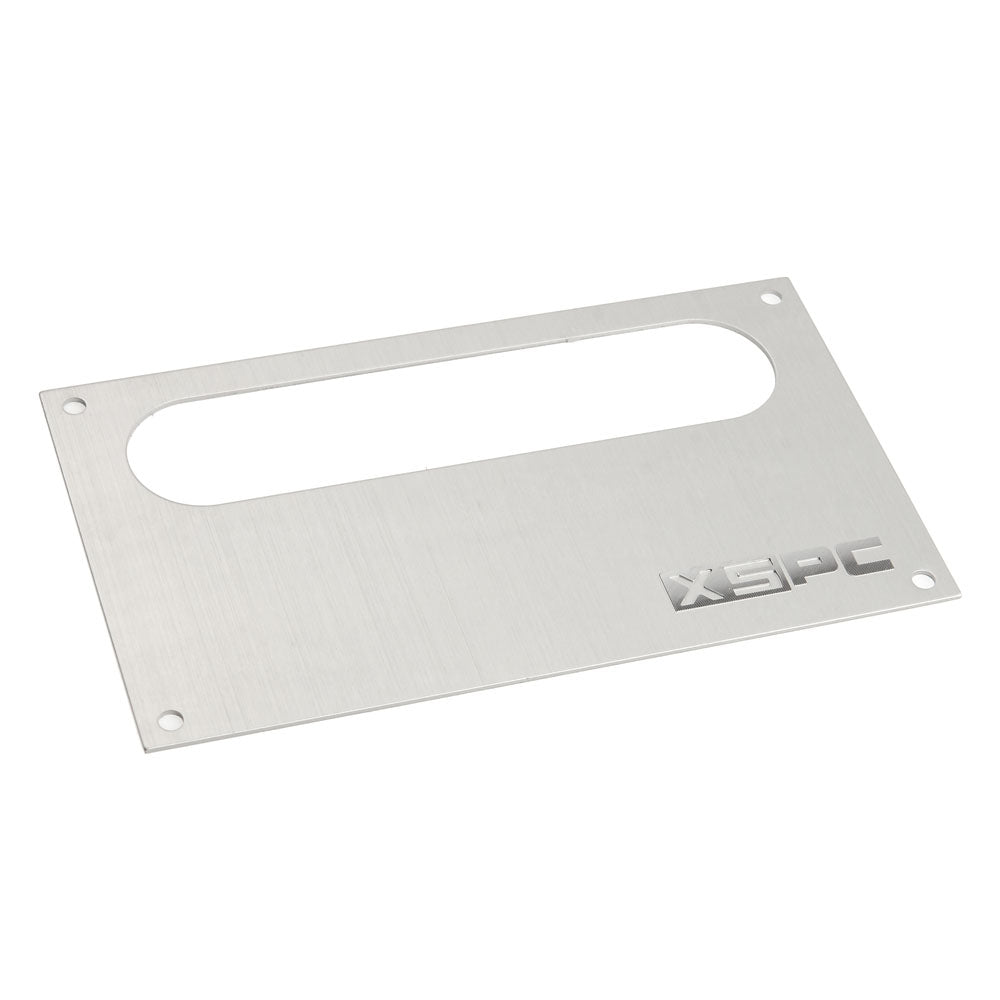 XSPC Dual Bayres/Pump Faceplate - silber