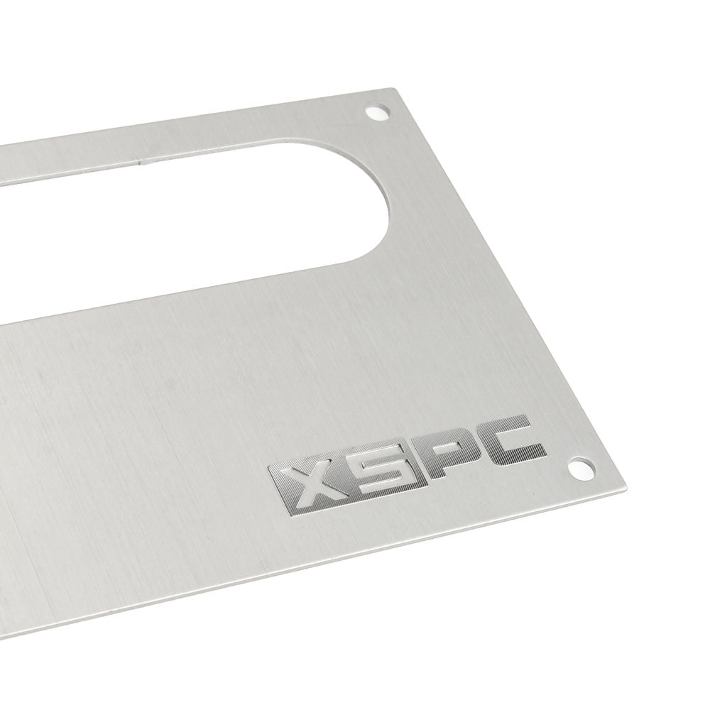 XSPC Dual Bayres/Pump Faceplate - silber