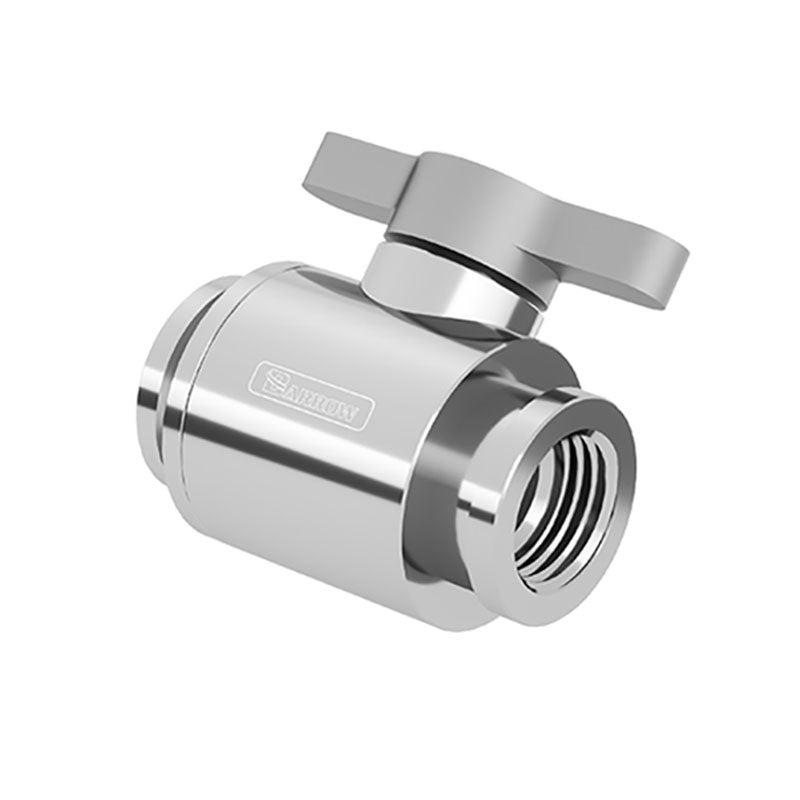 Barrow Ball Valve (10mm) G1/4 Zoll Kugelhahn, silber - silber