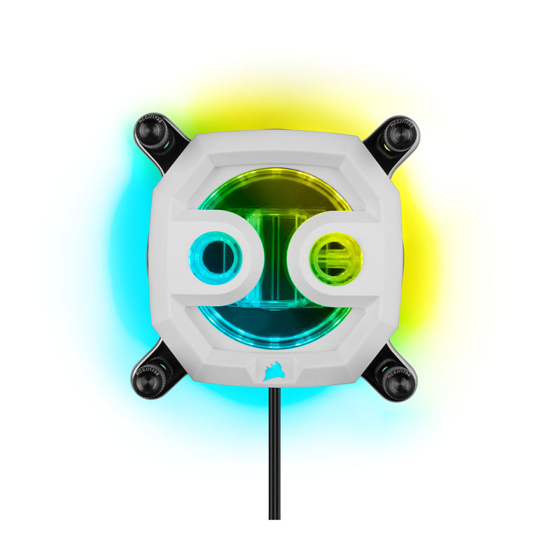 Corsair Hydro X Series XC7 RGB PRO CPU Wasserblock LGA 1200/1700, AM4/AM5 - weiß