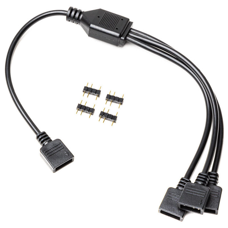 EK Water Blocks EK-Loop D-RGB Splitterkabel, 3-fach - schwarz