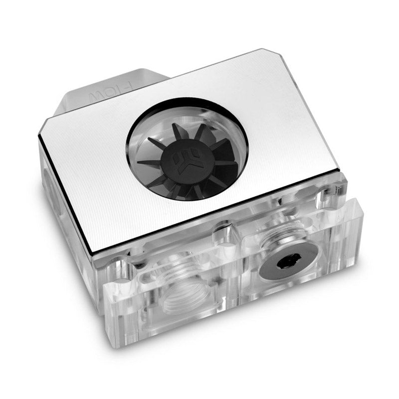 EK Water Blocks EK-Quantum Scalar Flowmeter Bottom-To-Top D-RGB - Nickel