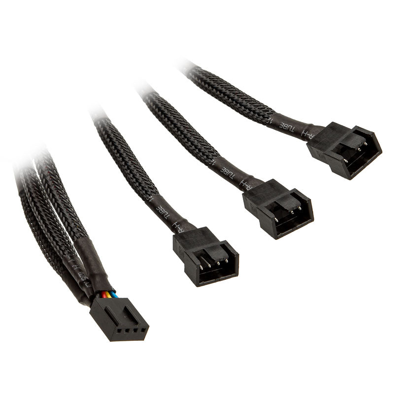 EK Water Blocks EK-Cable Y-Weiche für 3x 4-Pin-PWM-Lüfter - 10 cm