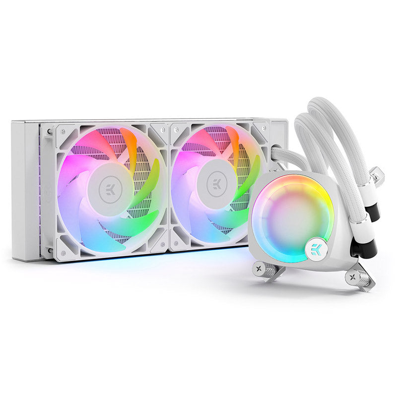 EK Water Blocks EK-Nucleus AIO CR240 Lux D-RGB AiO Wasserkühlung - weiß