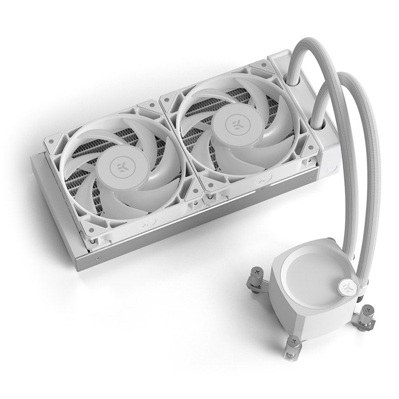 EK Water Blocks EK-Nucleus AIO CR240 Lux D-RGB AiO Wasserkühlung - weiß