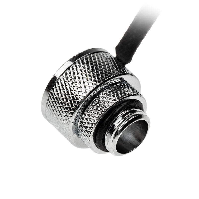 Alphacool Eiszapfen Temperatursensor G1/4 IG/IG mit AG Adapter - chrome