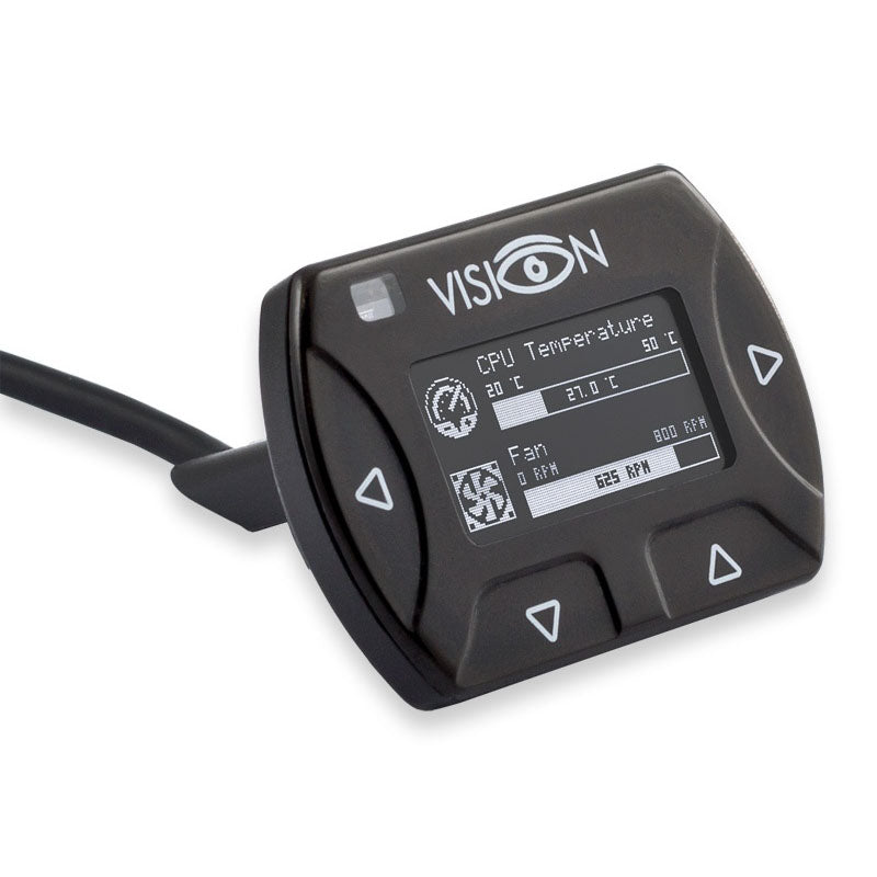 aqua computer VISION Touch mit ext. USB-Kabel, IR, Temp.-Messung