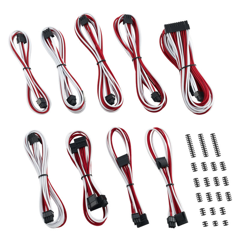 CableMod Classic ModMesh RT Cable Kit ASUS/Seasonic/Phanteks - weiß/rot