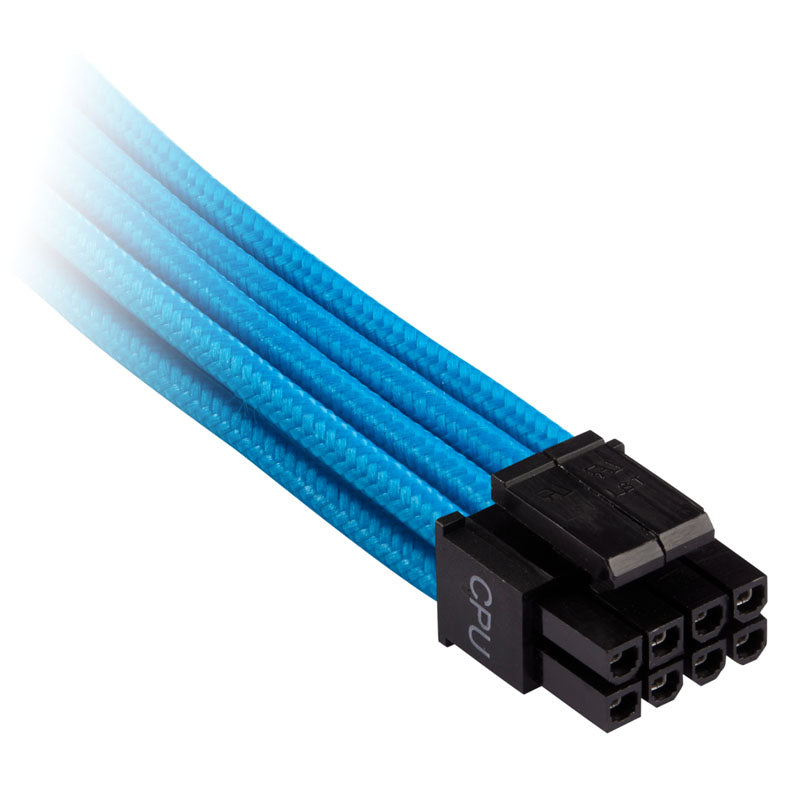 Corsair Premium Sleeved EPS12V ATX12V-Kabel, Doppelpack (Gen 4) - blau
