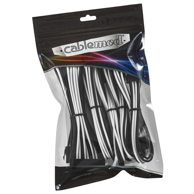 CableMod Classic ModMesh Cable Extension Kit - 8+8 Series - schwarz/weiß