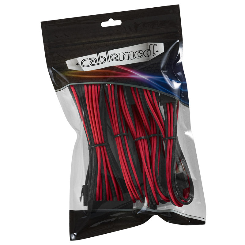 CableMod Classic ModMesh Cable Extension Kit - 8+6 Series - schwarz/rot